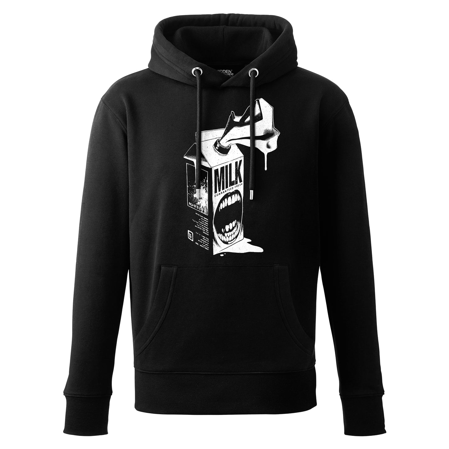 Sour Milk: Black Graphic Hoodie