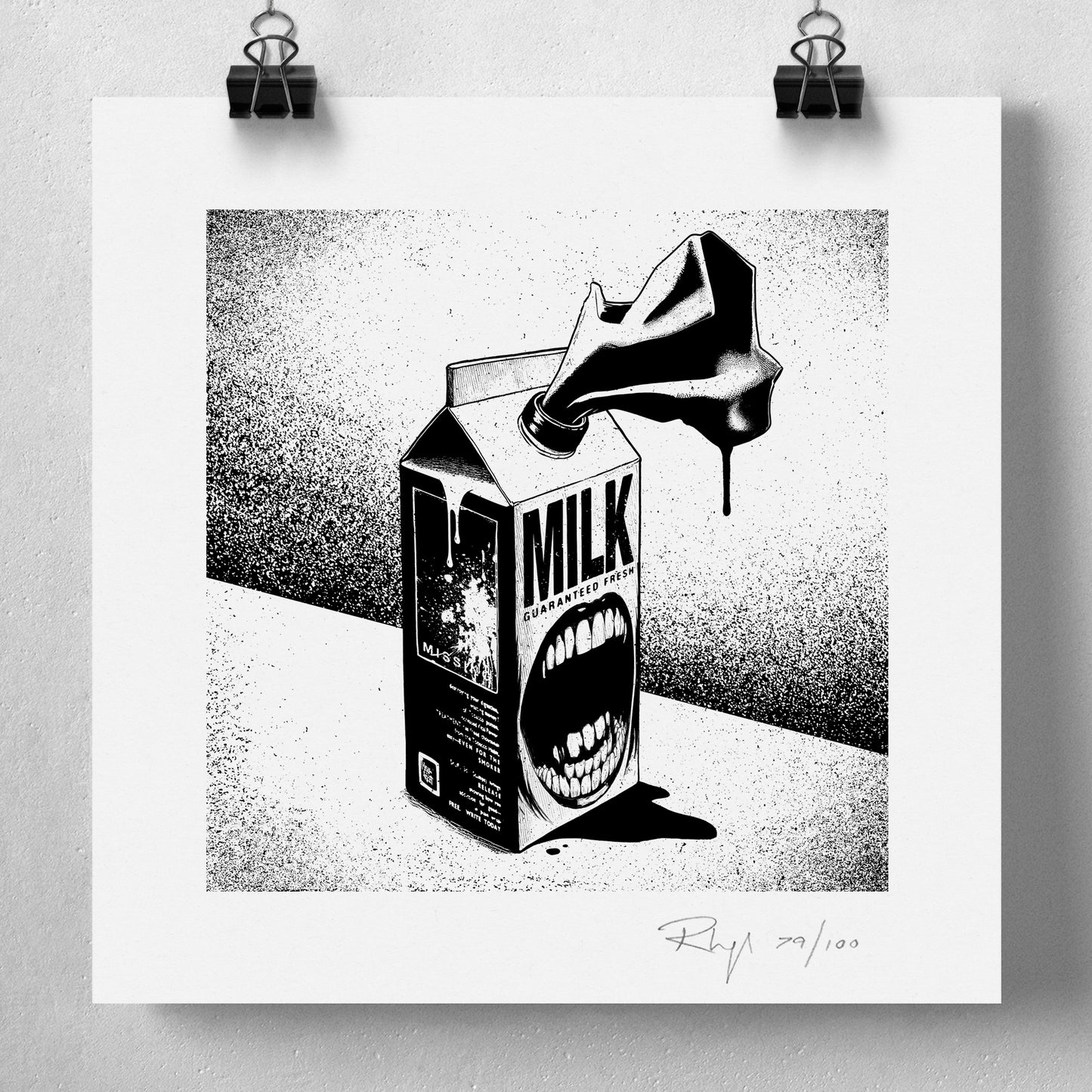 Sour Milk: 8" Signed Limited Edition Print