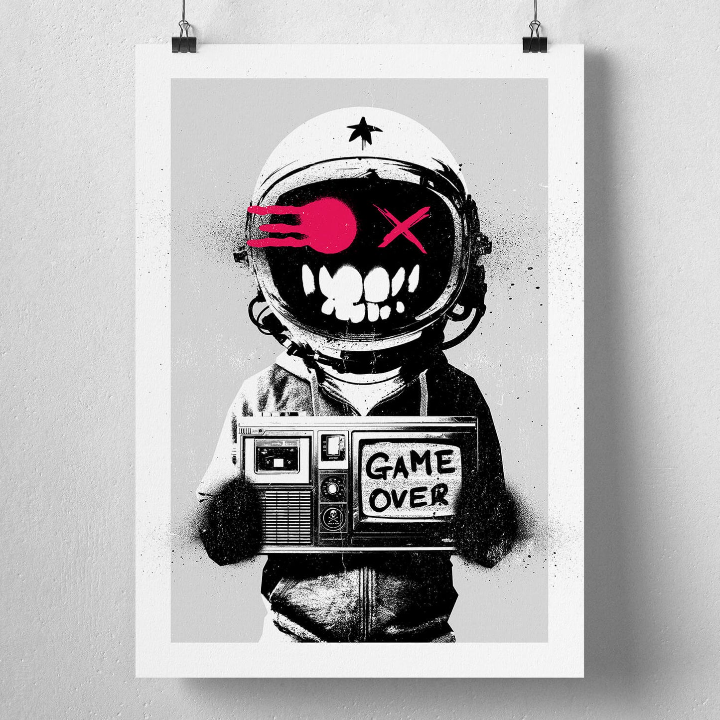 Game Over Signed Print from Hidden Moves
